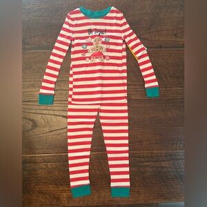 Girl Christmas PJ’s, Size 8 Gingerbread Girl Pajamas By Pajamarama, Girls PJ’s